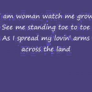 Helen Reddy - I am woman ( lyrics on  screen)